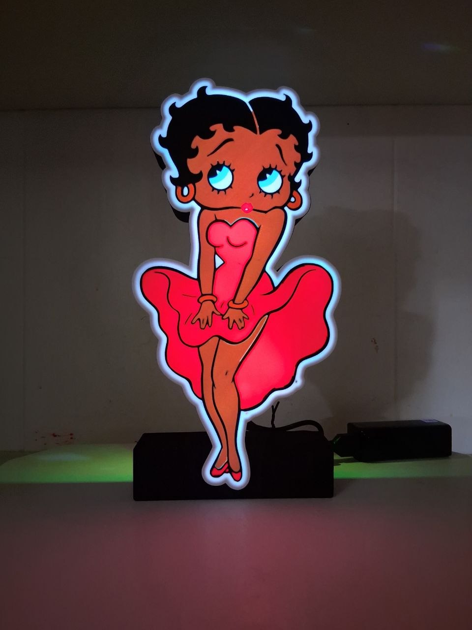 BettyBoop LED light box – custom 3D printed – Lit Layer Creations